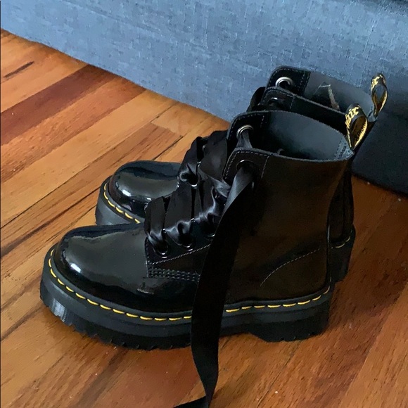 shiny platform doc martens